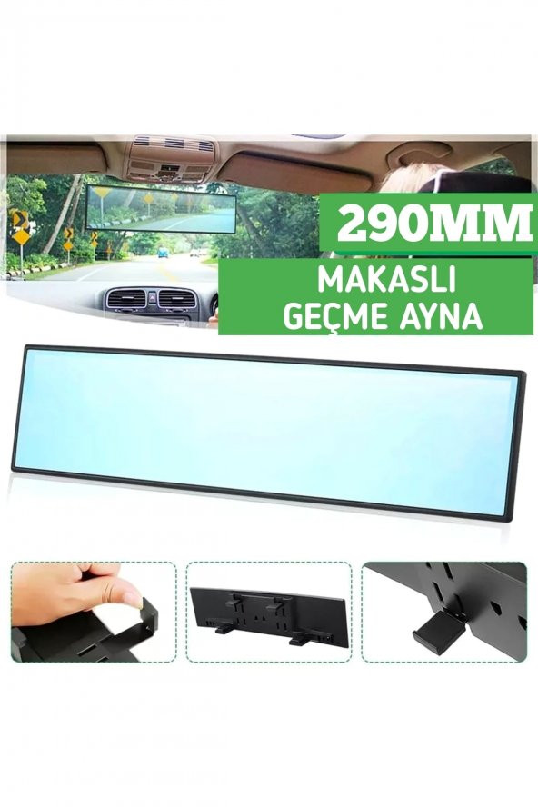 Oto Iç Dikiz Ilave Ayna Makaslı Geçmeli 290mm - 2