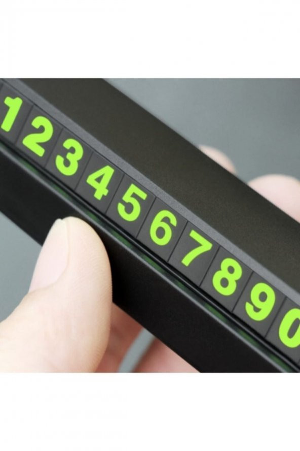 Araba Park Numaratörü Araç Içi Torpido Üstü Açılır Kapanır Neon Telefon Numarası Bırakma - 4