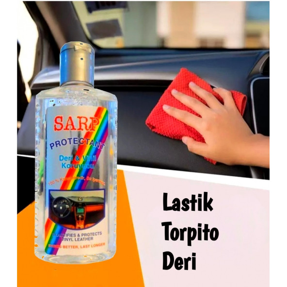 Sarp Deri Ve Vinil Koruyucu Lastik Parlatıcı Korucu Jel 200ml 2 Adet - 3