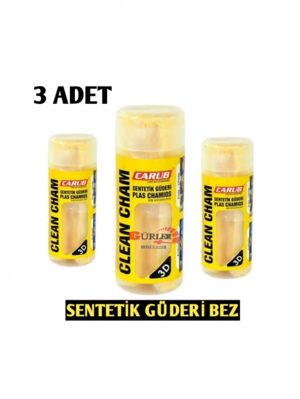 3 Adet Mikrofiber Sentetik güderi cam bezi lüx genel temizlik bezi A+ kalite ürün görseli 1