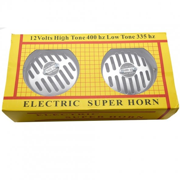 HELLA TİPİ SUPER TON KORNA KROM 2 ADET 13CM - 2