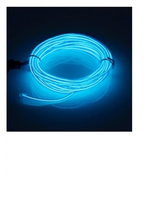 Araç İçi Torpido Ledi - İp Led - Neon Led - Şerit Led / Buz Mavi