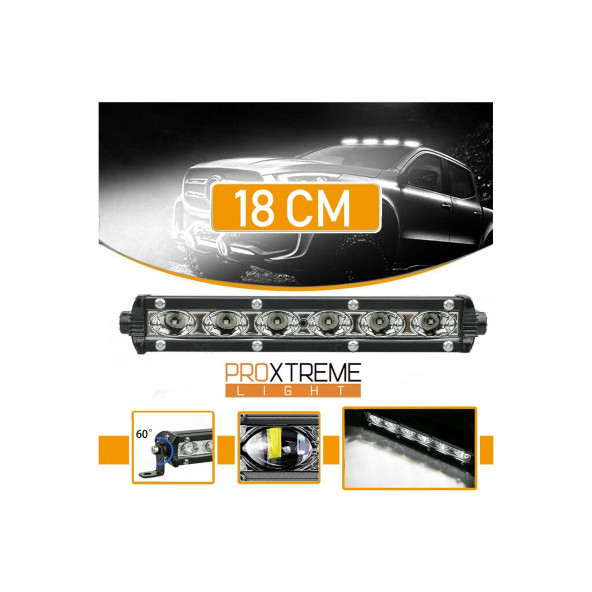 Offroad Sis Lambası 18cm 6 Cree Led 30w Beyaz Takım / Lass259