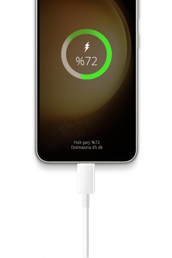 S5 45 Watt Hızlı Şarj Destekli 5A İki Ucu Type-C Şarj ve Veri Aktarma Kablosu Orjinal Dayanıklı - 3