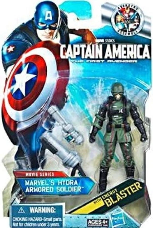 Marvel's Hydra Armored Soldier Action Figure Black Gloves Movie Series 9,5 cm - 2