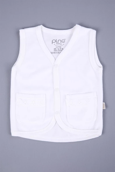 Babyhola Kadife Cepli Bebek Çocuk Yelek 1701 - 5