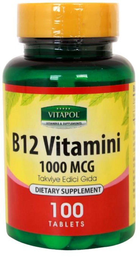 Vitapol Vitamin B12 Vitamini 1000 Mcg 100 Tablet