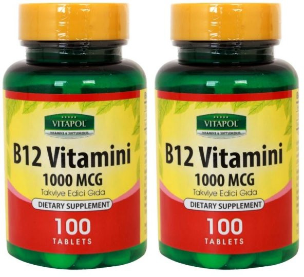 Vitapol B12 Vitamini 1000 Mcg 2x100 Tablet