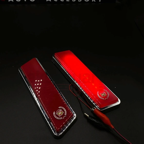 Cadillac Kırmızı Direk Lambası Gazetelik Neon Led 12V - 3
