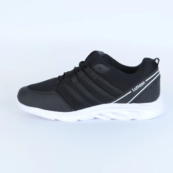 Moda Ayakkabı 2321 Siyah-Beyaz Luttoon Erkek Günlük Spor - 3