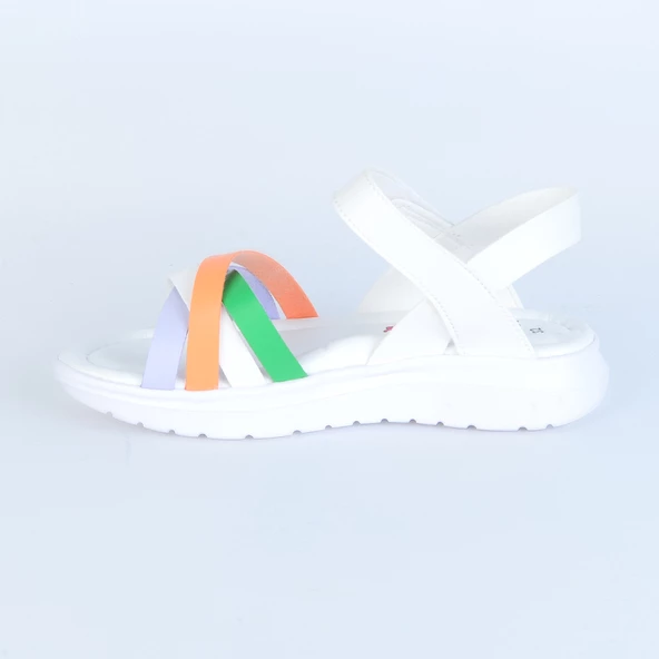 Şiringenç 1122 Beyaz Kız Çocuk Sandalet - 5