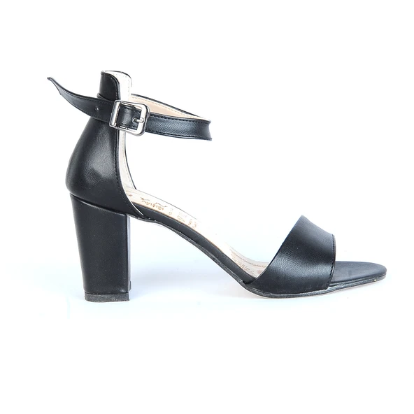 Moda Ayakkabı 245 Kadın Tek Bant Topuklu Ayakkabı