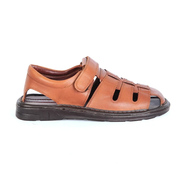 Moda Ayakkabı 659 Erkek Deri Sandalet - 2