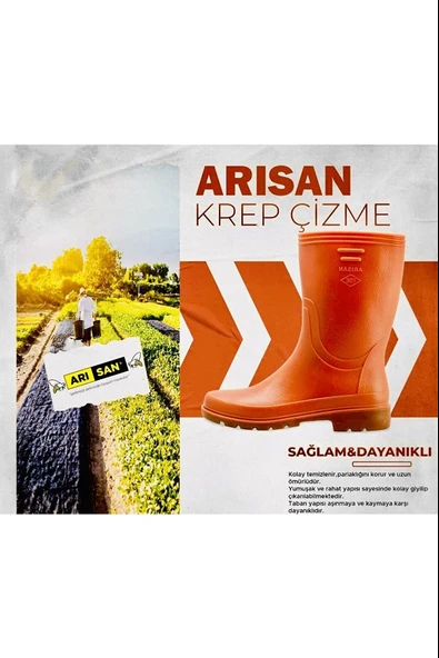 Moda Ayakkabı 23-501 Arısan Krep İş Çizme Ayakkabı - 4