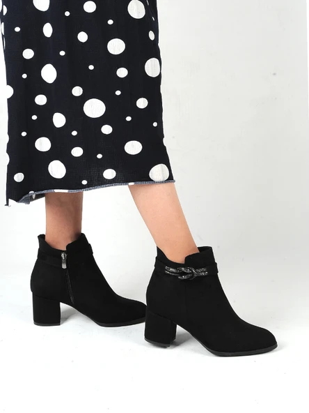 Moda Ayakkabı 23-134 Kadın 5 Cm Bot Ayakkabı - 7