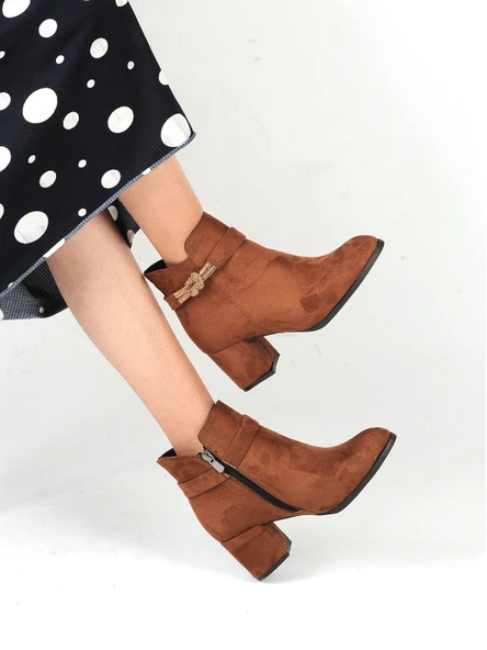 Moda Ayakkabı 23-134 Kadın 5 Cm Bot Ayakkabı - 21