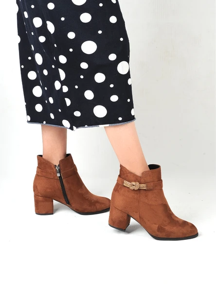 Moda Ayakkabı 23-134 Kadın 5 Cm Bot Ayakkabı - 19