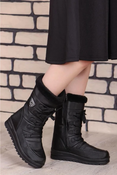 Moda Ayakkabı 995 Kadın Kışık Bot Ayakkabı - 8