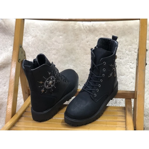 Moda Ayakkabı 7085 Kadın Bot Ayakkabı - 12