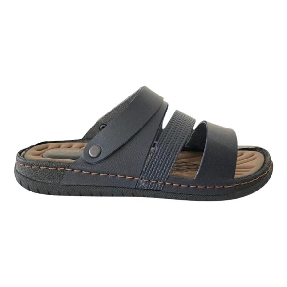 Moda Ayakkabı Lacıvert  Sandalet Ayakkabı - 4