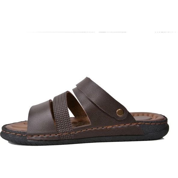 Moda Ayakkabı 6520 Kahve Günlük Erkek Telik - 7