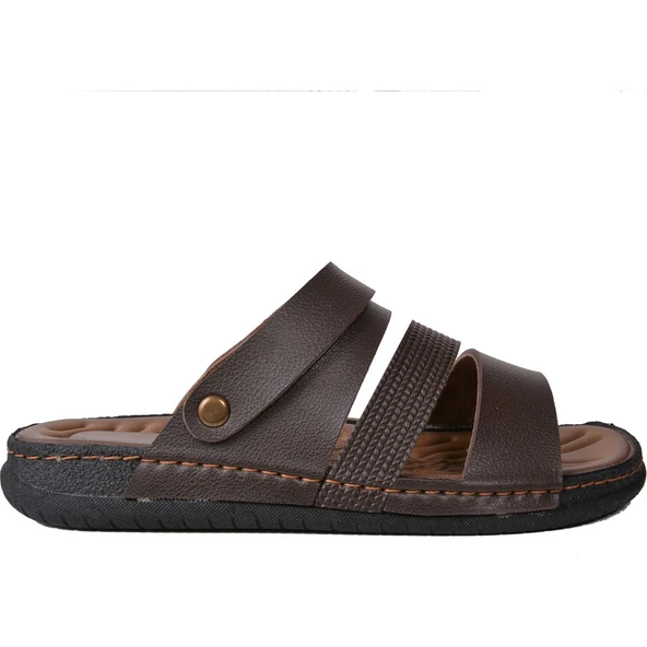 Moda Ayakkabı 6520 Kahve Günlük Erkek Telik - 5