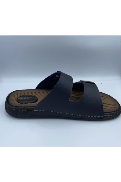 Moda Ayakkabı 4521 Erkek Lacivert Rahat Taban Terlik - 5