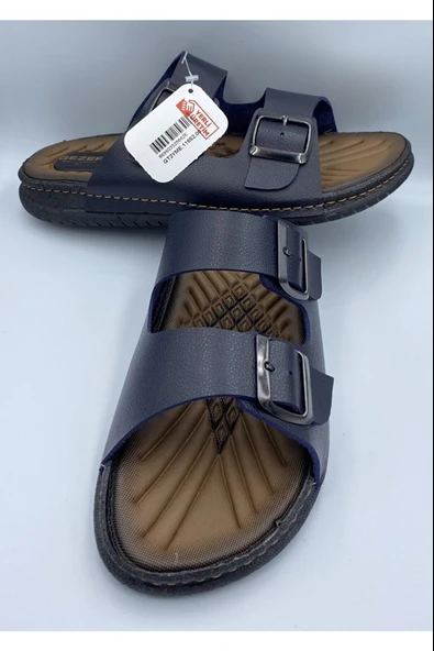 Moda Ayakkabı 4521 Erkek Lacivert Rahat Taban Terlik