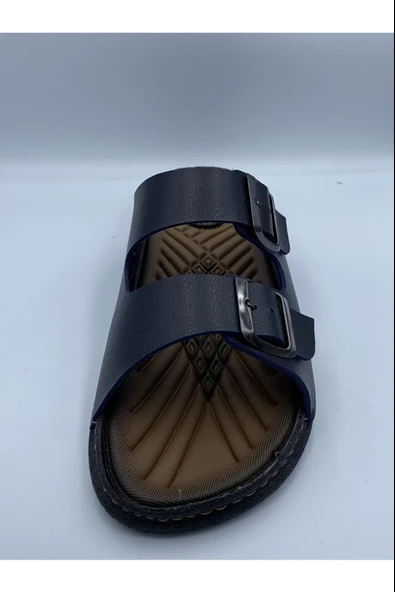 Moda Ayakkabı 4521 Erkek Lacivert Rahat Taban Terlik - 4