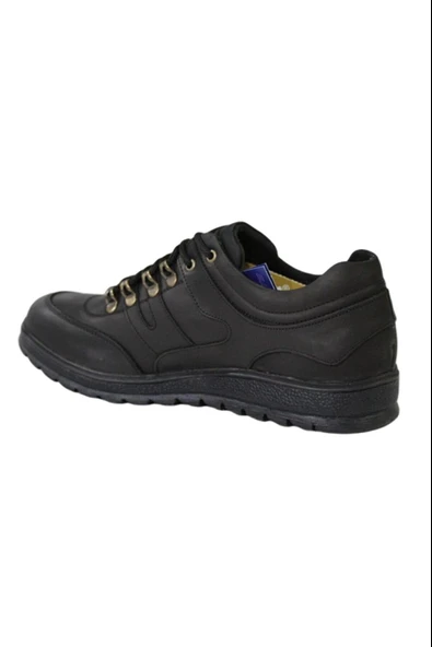 Moda Ayakkabı 6428 Siyah Kışlık Erkek Ayakkabı - Resim 5