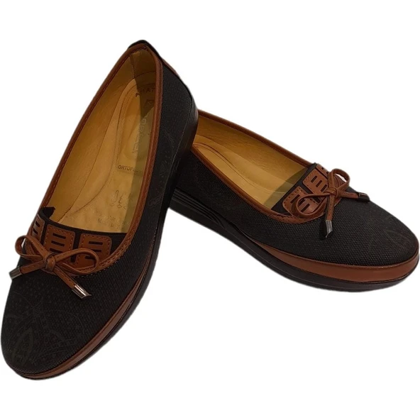 Moda Ayakkabı 1520 Kadın  Günlük Düz Babet Ayakkabı - Resim 12