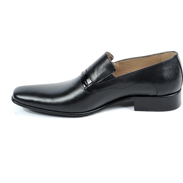 Moda Ayakkabı 7420 Siyah Kauçuk Deri Erkek Klasik Ayakkabı - 16