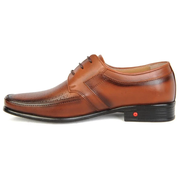 Moda Ayakkabı 7852 Taba Deri Günlük Erkek Kılasik Ayakkabı - Resim 6