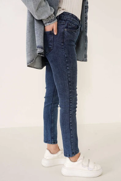 Regular Fit Likralı Pantolon Kar Koyu - Resim 3