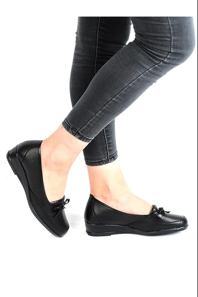 Moda Ayakkabı 708 Frida Siyah Kadın Casual Ayakkabı - 6