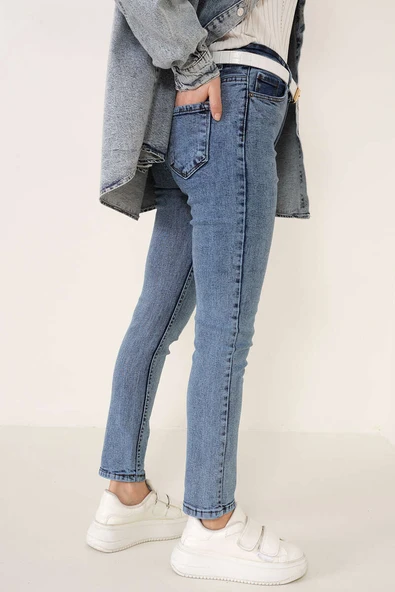 Regular Fit Likralı Pantolon Kar Orta - Resim 3