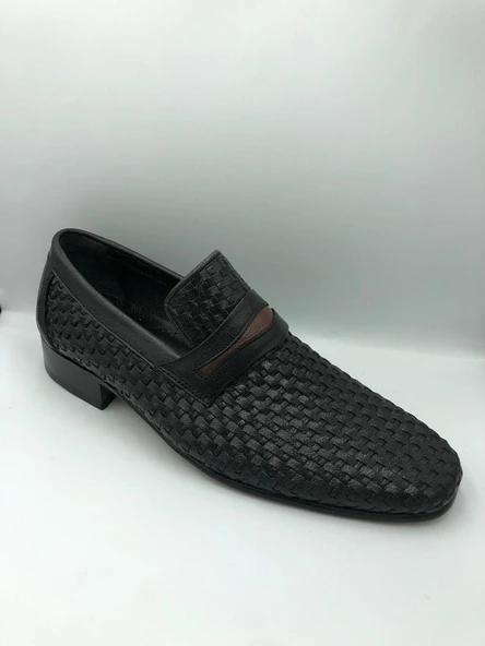 Moda Ayakkabı 5418 İçi Dışı Hakiki Deri Kösele Taban Erkek Ayakkabı - 2