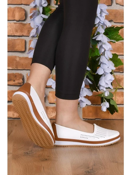 Moda Ayakabı 2896 Kadın Düz Babet Ayakkabı - Resim 21