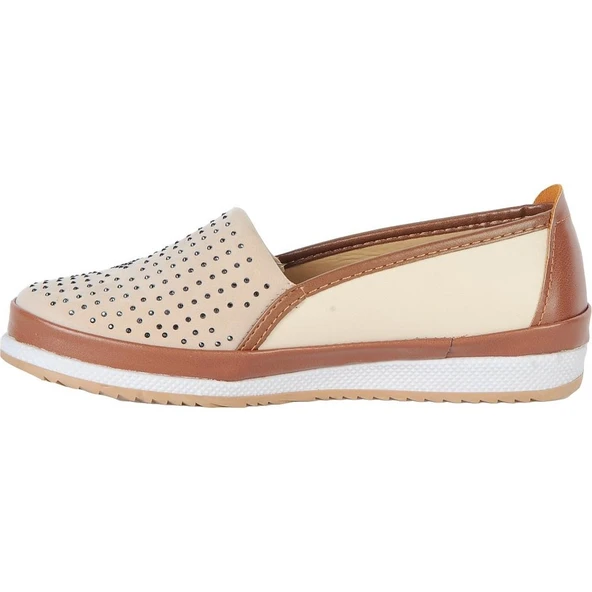 Moda Ayakkabı 6852 Kadın Düz Babet Ayakkabı - 6