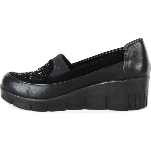 Moda Ayakkabı 9645 Siyah Kadın Casual Ayakkabı - 6