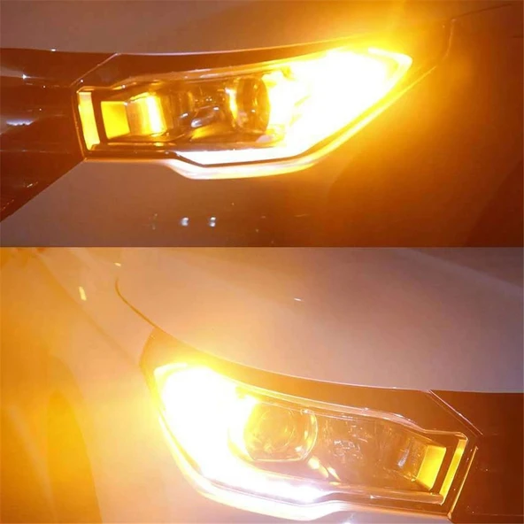 Turuncu Led Sinyal Ampülü 144 Led 93 P21w  Yüksek Kalite Premium Ürün - 6