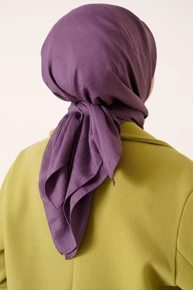 Bambu Kraş Eşarp Lavanta - Resim 3