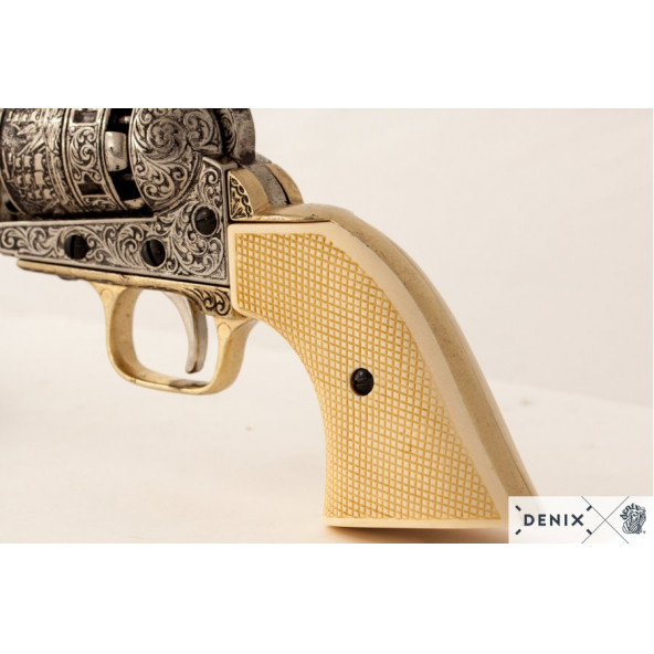 Denix Koleksiyon Grubu-AMERİKAN İÇ SAVAŞI DONANMASI TABANCA, ABD 1851-JDNX1040-B-Orijinalden ilham alan tasarım - Resim 7