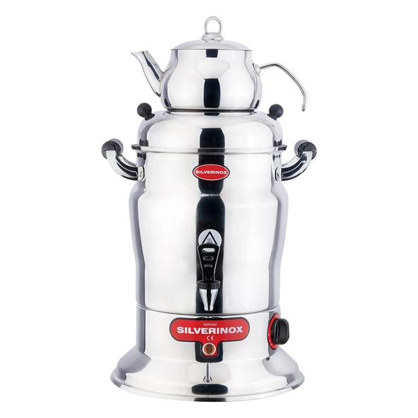 Işıkgaz Silverinox 10 Litre Tek Demlik Çay Semaveri Otomatı Makinesi