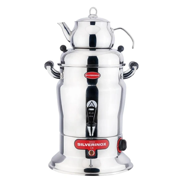 Işıkgaz Silver 16 Litre Tek Demlik Çay Semaveri Otomatı Makinesi ürün görseli 1