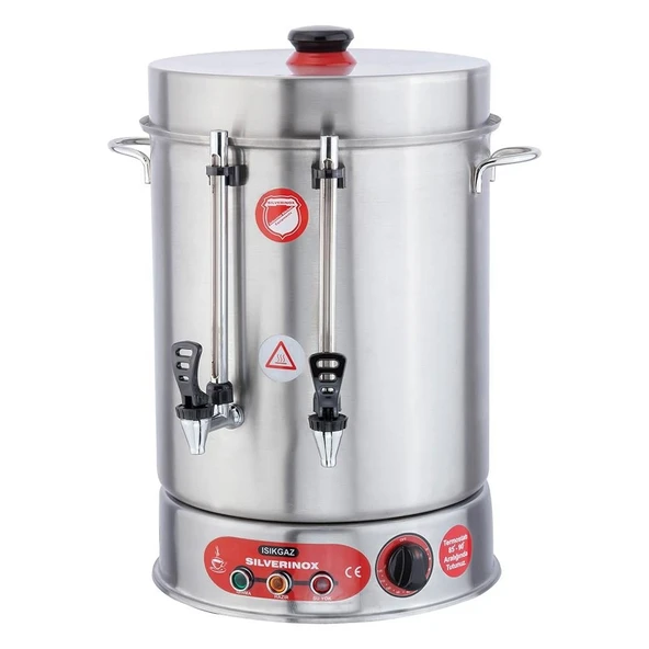 Işıkgaz Silver Metal Musluklu Ses İkazlı 400 Bardak Çay Makinesi