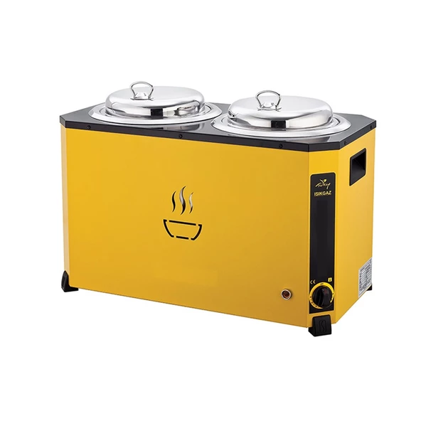 Işıkgaz Silverinox Elektrikli 9+9 Litre Jumbo Çorba Potu Çorba Kazanı