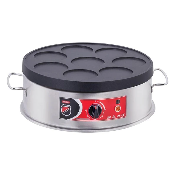 Işıkgaz Silver Endüstriyel Elektrikli Pankek Pişirme Makinesi İnoks ürün görseli 1