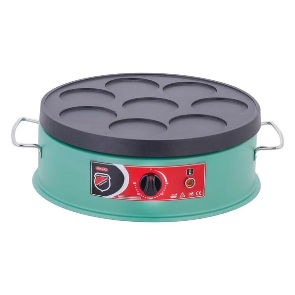 Işıkgaz Silver Endüstriyel Elektrikli Pankek Pişirme Makinesi Yeşil ürün görseli 1