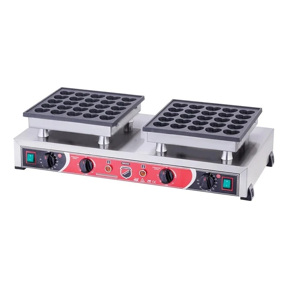 Işıkgaz Silver Elektrikli Çiftli Kalpli Bubble Waffle Makinesi ürün görseli 1